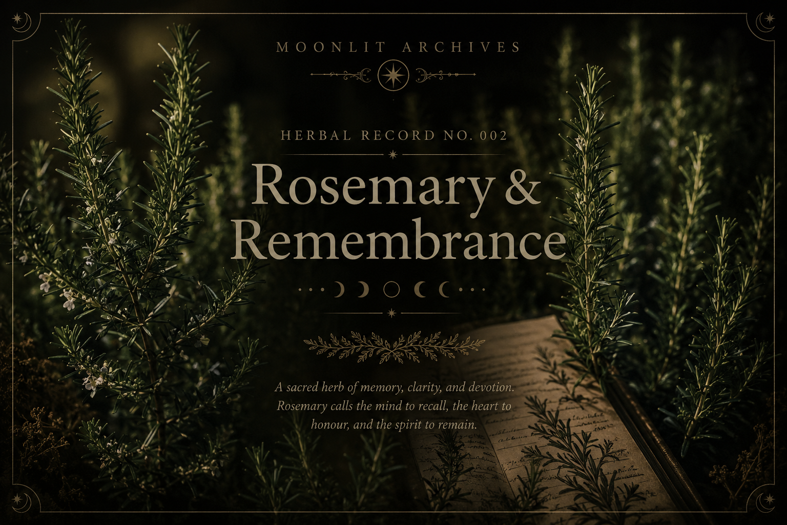 Herbal Record No. 002 : Rosemary