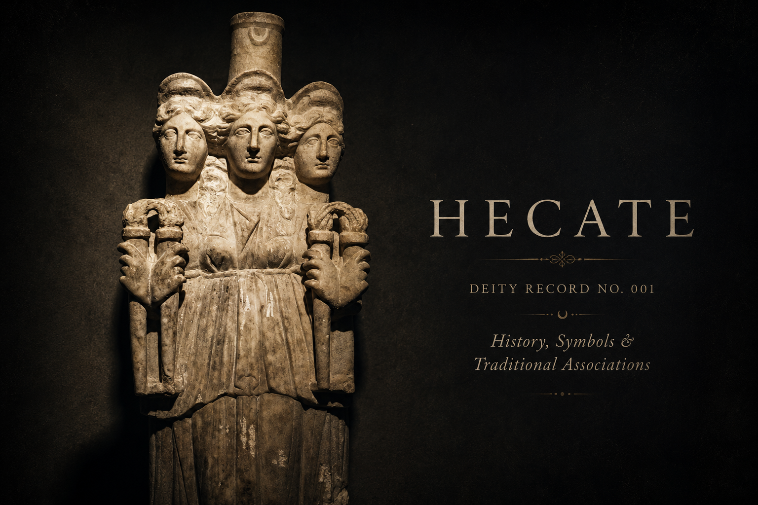 Deity Record 001 - Hecate : History, Symbols & Traditional Associations