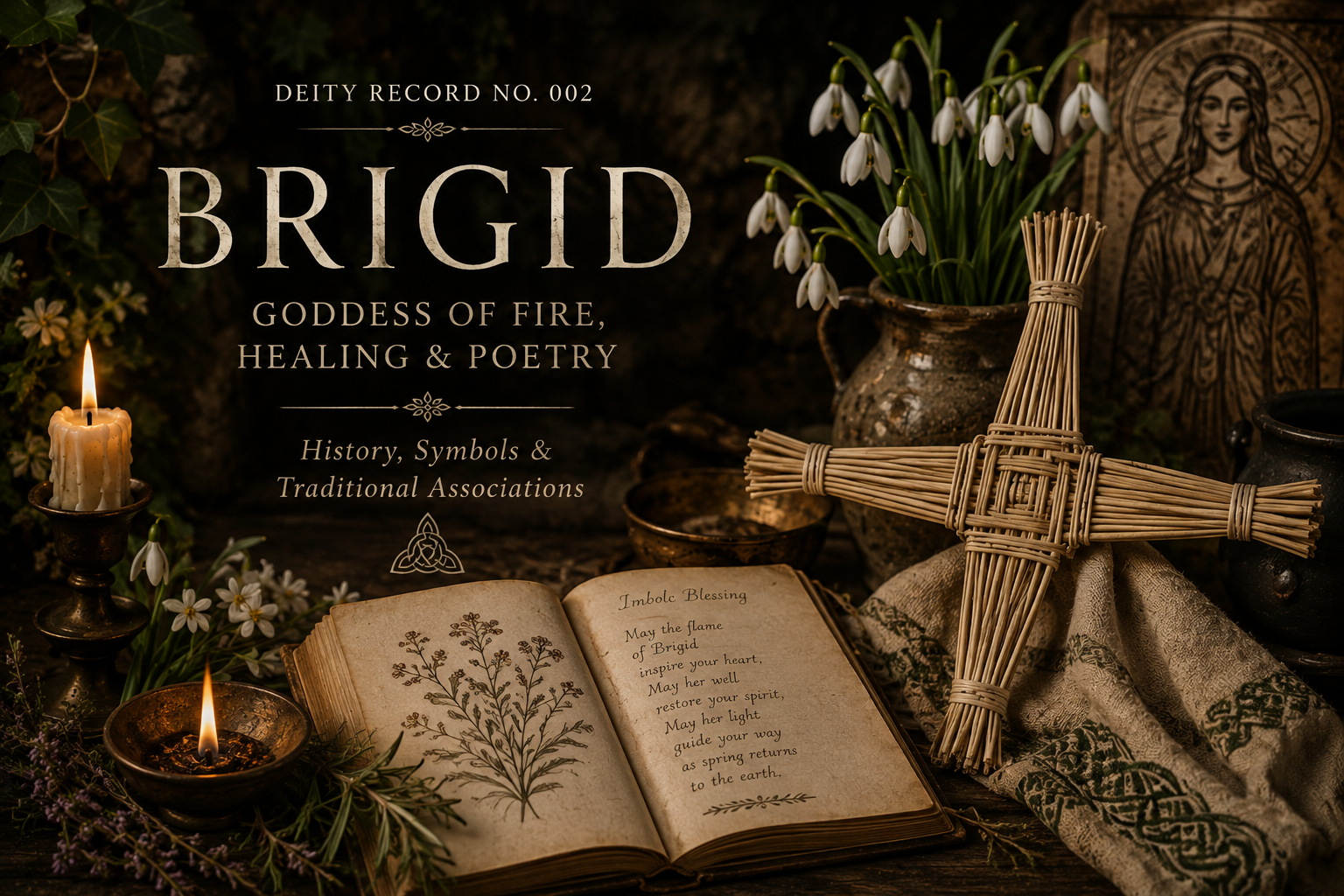 Deity Record 002 -Brigid: History, Symbols & Traditional Associations