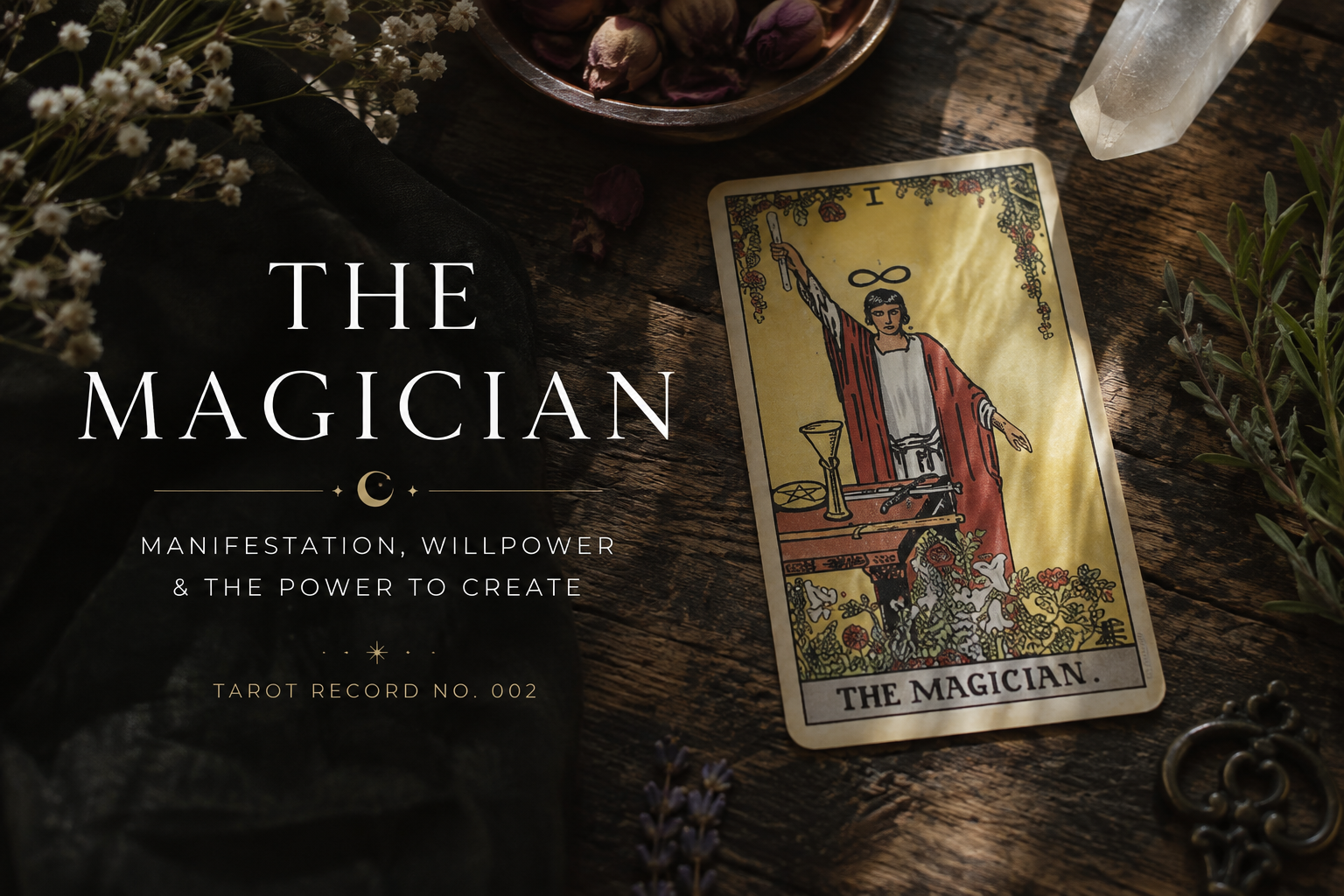 Tarot Record No. 002 - The Magician : Manifestation, Willpower & The Power to Create