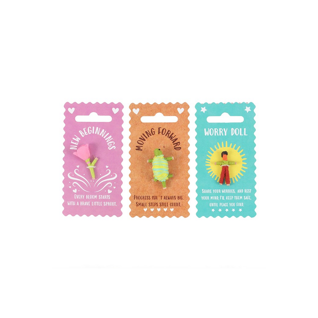 Set of 6 Pocket Positivity Worry Dolls