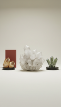 Quartz crystal cluster for manifestation