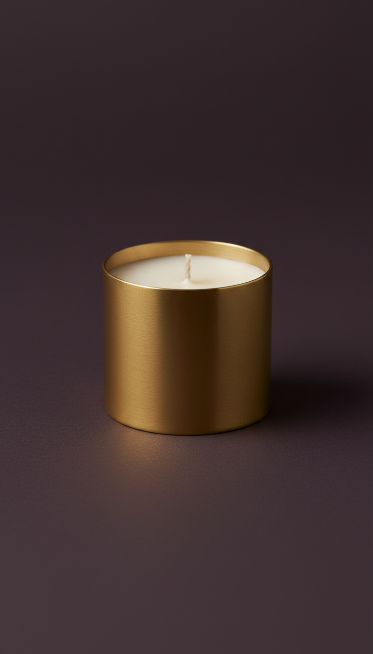 Soy Candle in Brass Holder