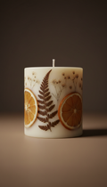Hand-poured soy candle with night-blooming botanicals